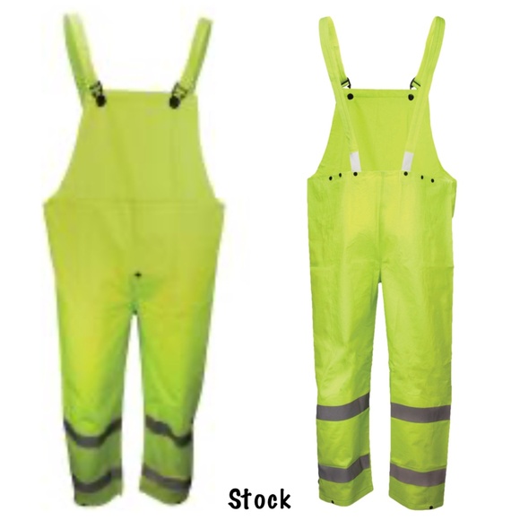 |•HIGH-VISIBILITY SAFETY RAIN SUIT• Fluorescent Fluorescent Size XXL (Ha… - Picture 2 of 16